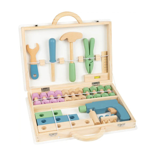 Ecotoys HandiCraft Kit | Inspireer creativiteit - Houten gereedschapsset voor kinderen